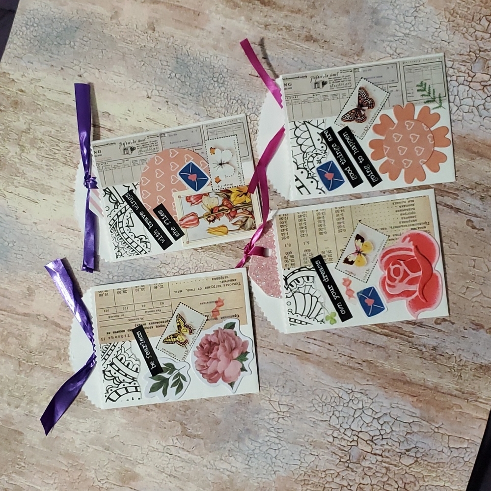 😀 HAND CRAFTED altered book junk journal, card holder vintage - Picture 12 of 17